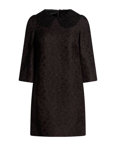 Woman Mini dress Black Size 0 Cotton, Silk