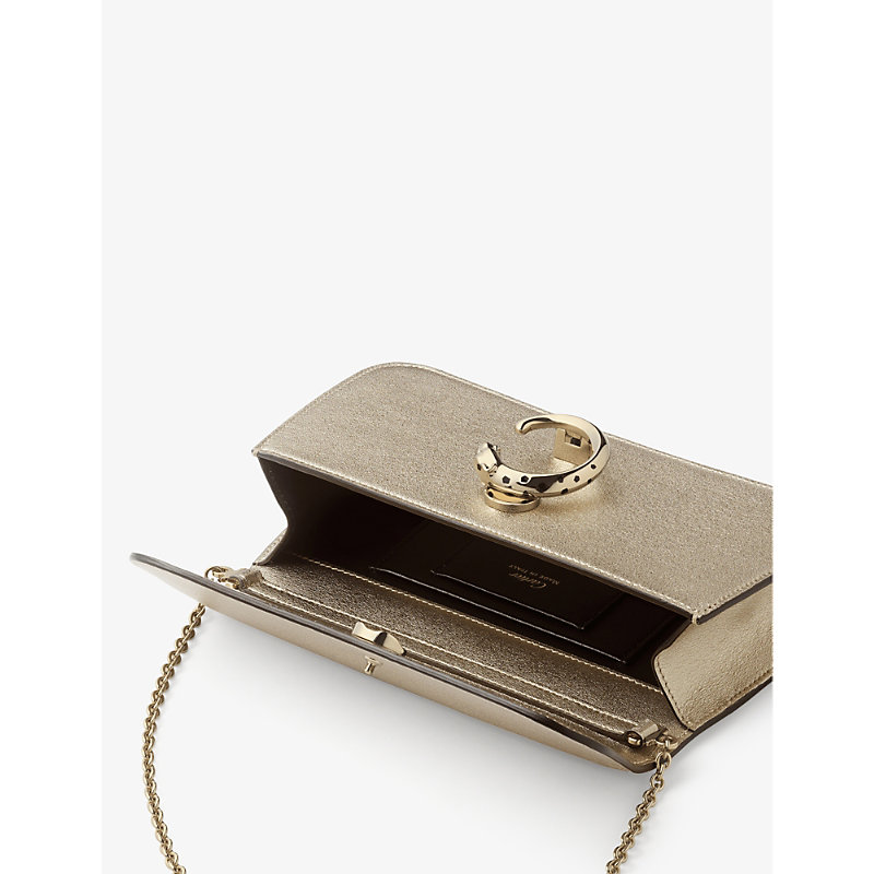 Womens Panthère De Chain Leather Mini Cross-Body Bag