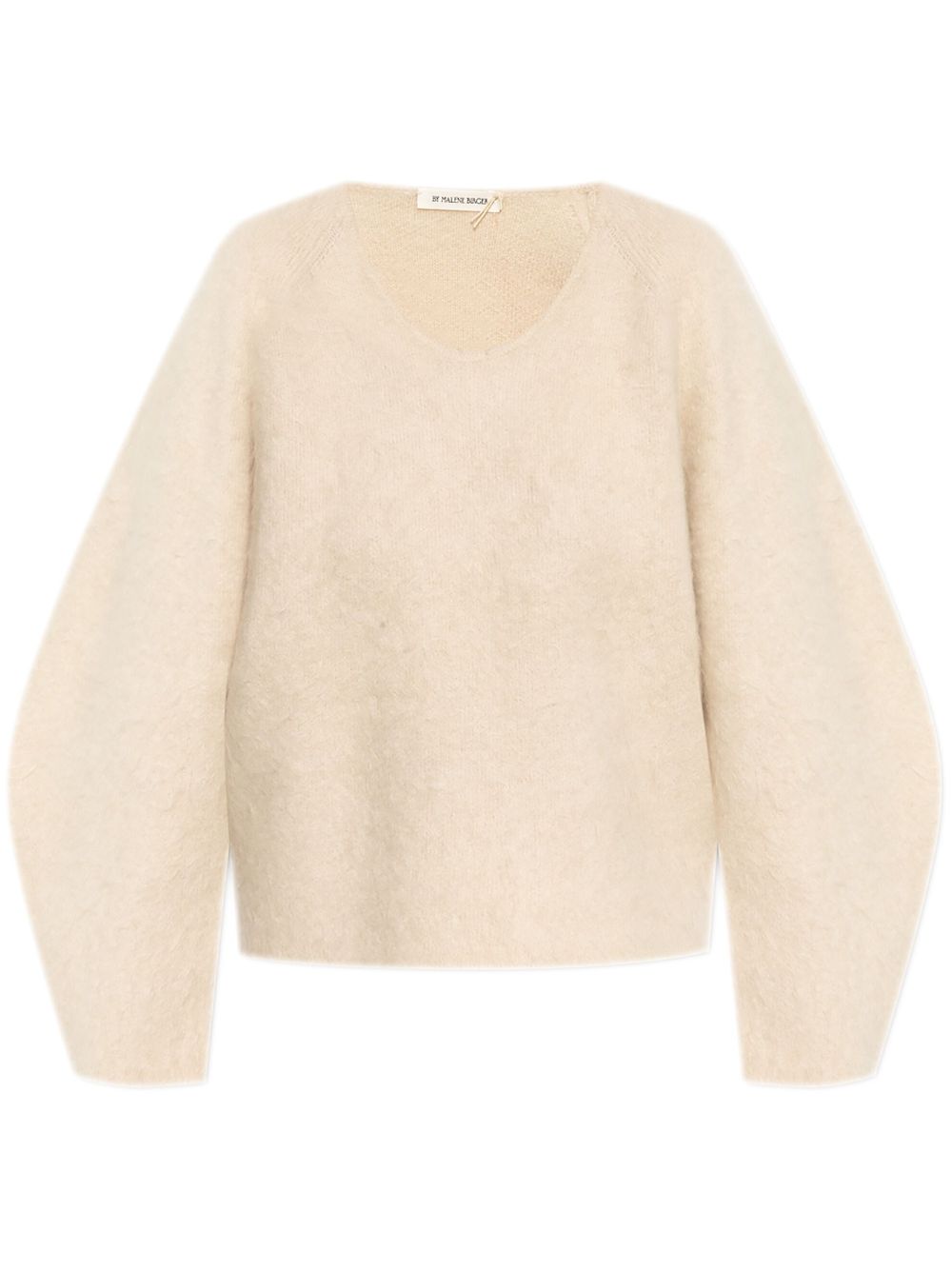 Balloon-sleeve jumper - Neutrals