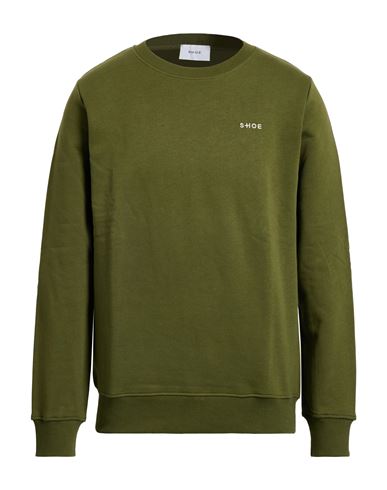 Man Sweatshirt Military green Size S Cotton, Polyester
