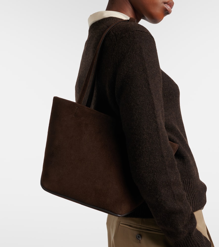 Park Edge Medium suede tote bag