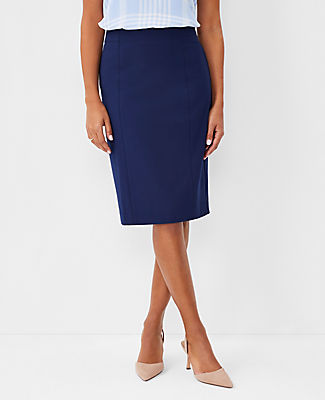 Ann Taylor The Petite Seamed Pencil Skirt in Bi-Stretch