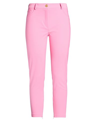 6 Essentials Woman Pants Pink Size 12 Polyester, Elastane