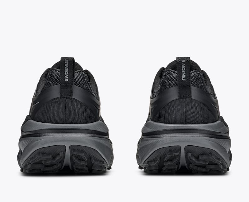 HOKA Men's Stinson 8 Shoes in Black/Outer Orbit