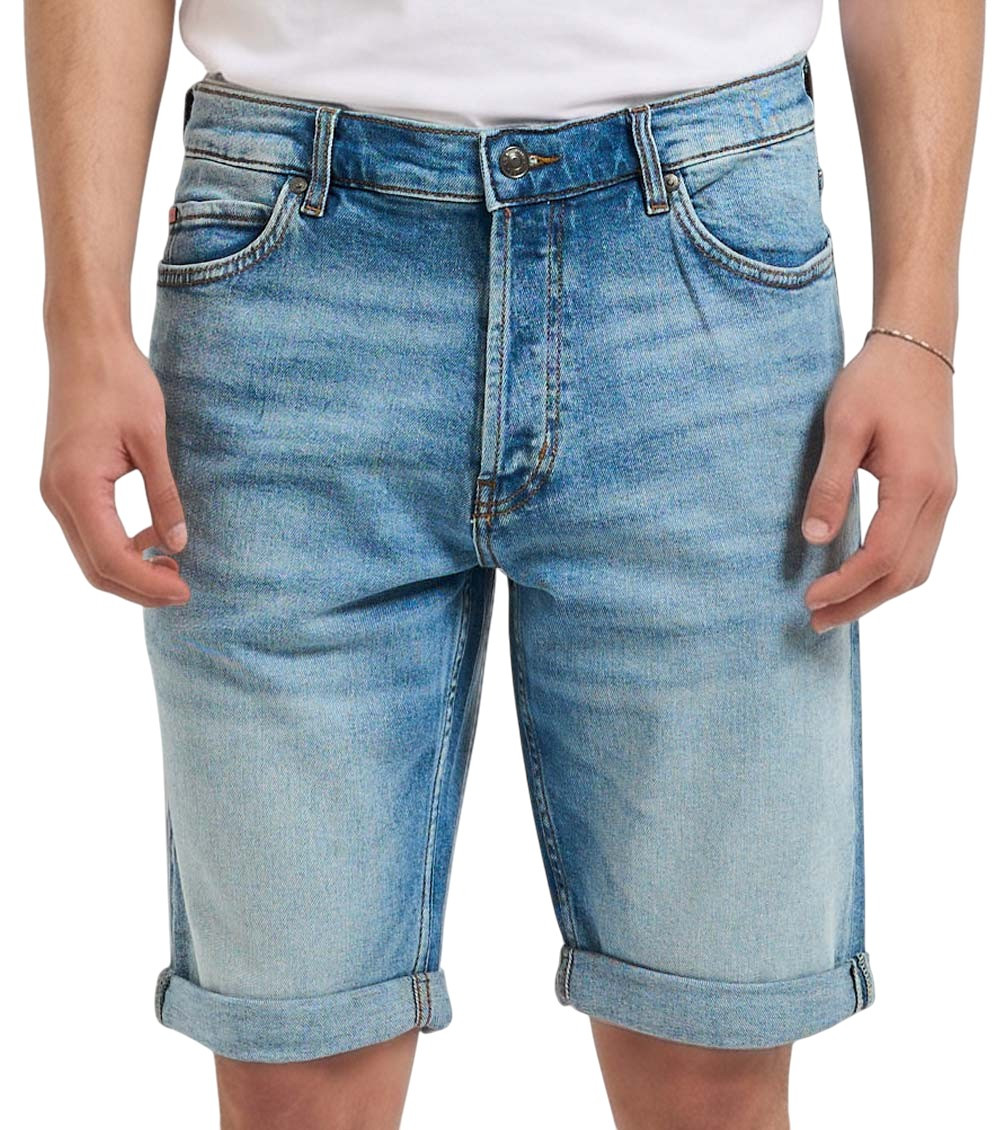 Blue Solid Shorts