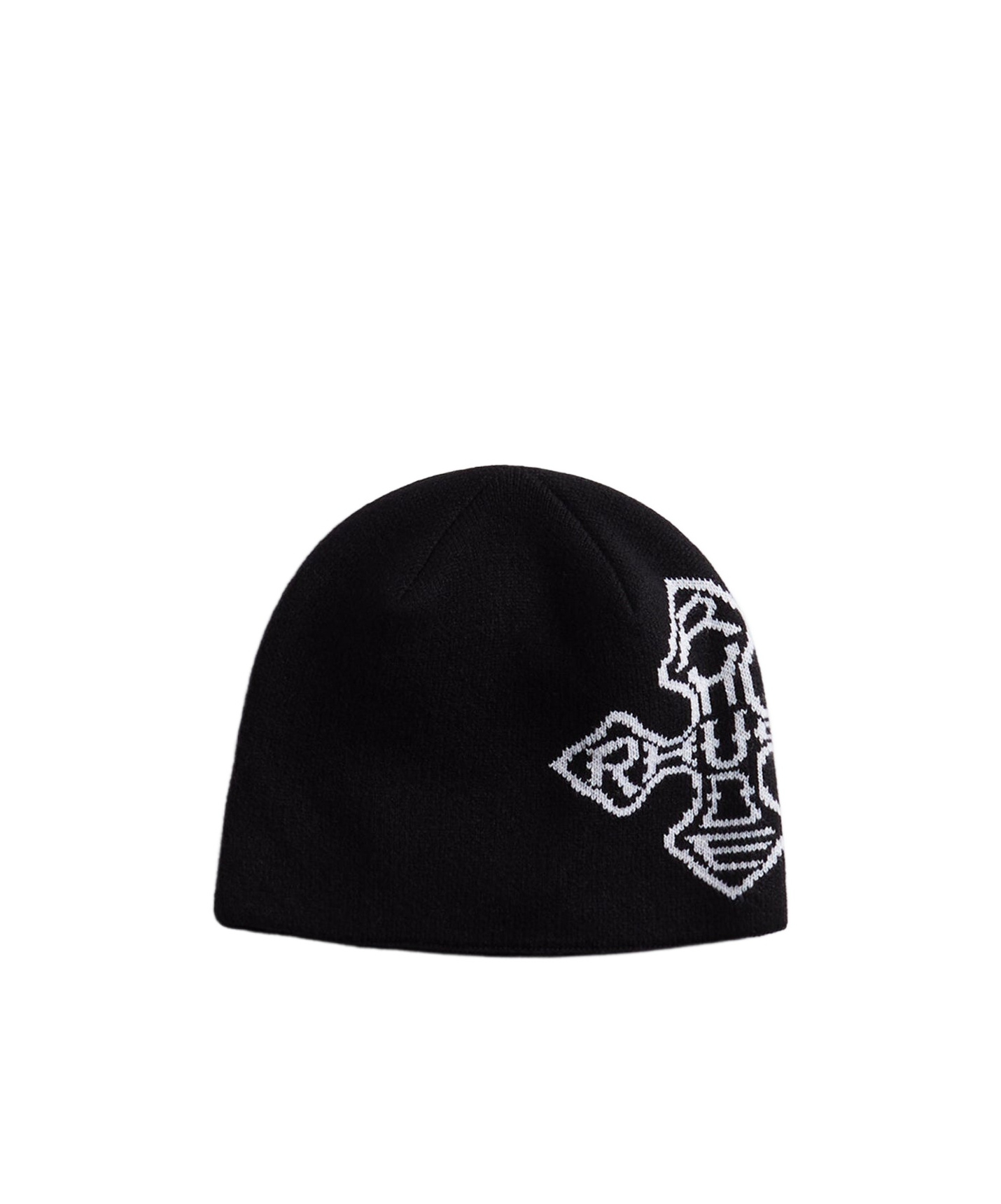 Cross logo beanie hat