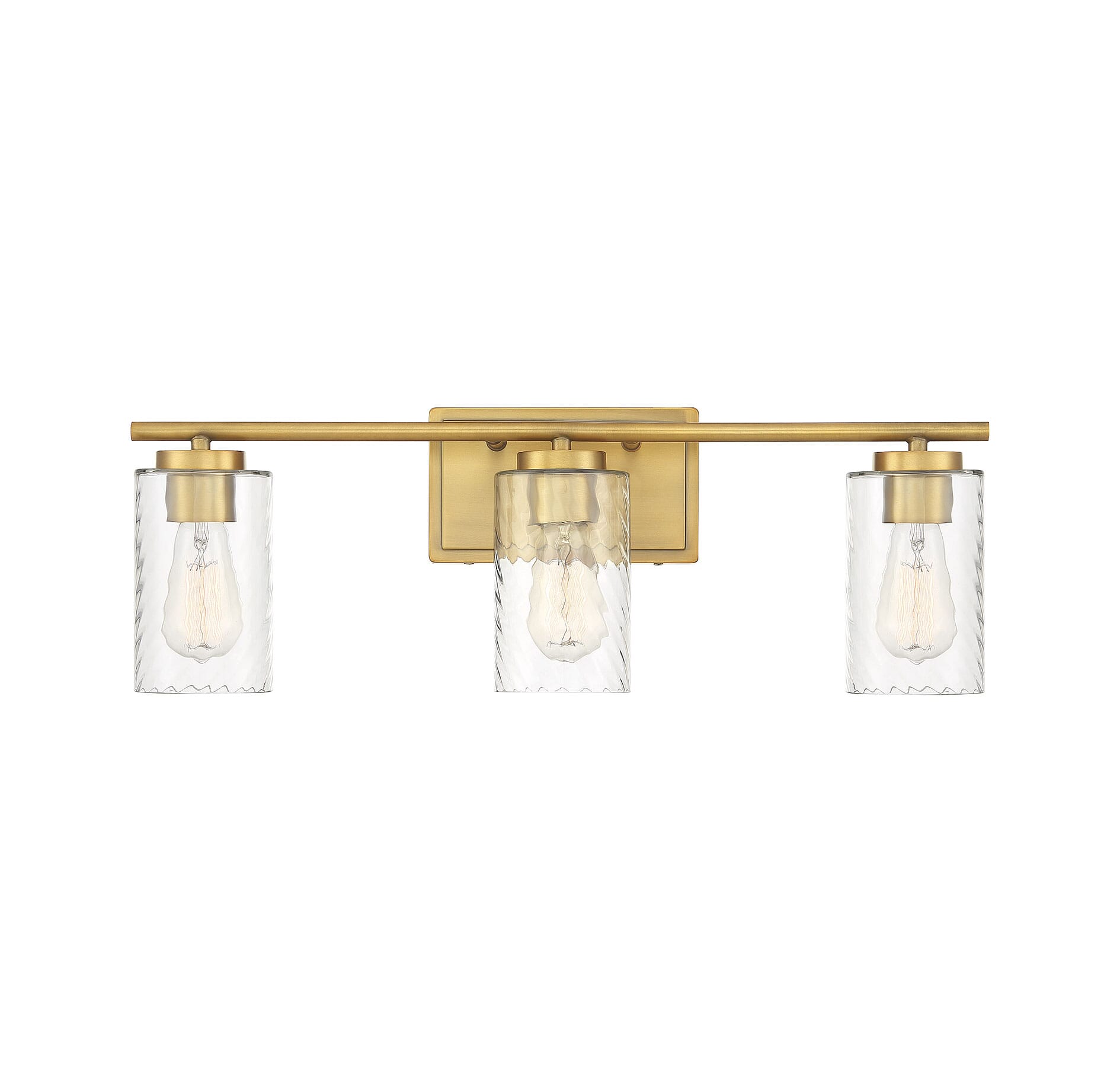 Trade Winds Raymond 3-Light Bathroom Vanity Light in Natural Brass - TW100043-NB