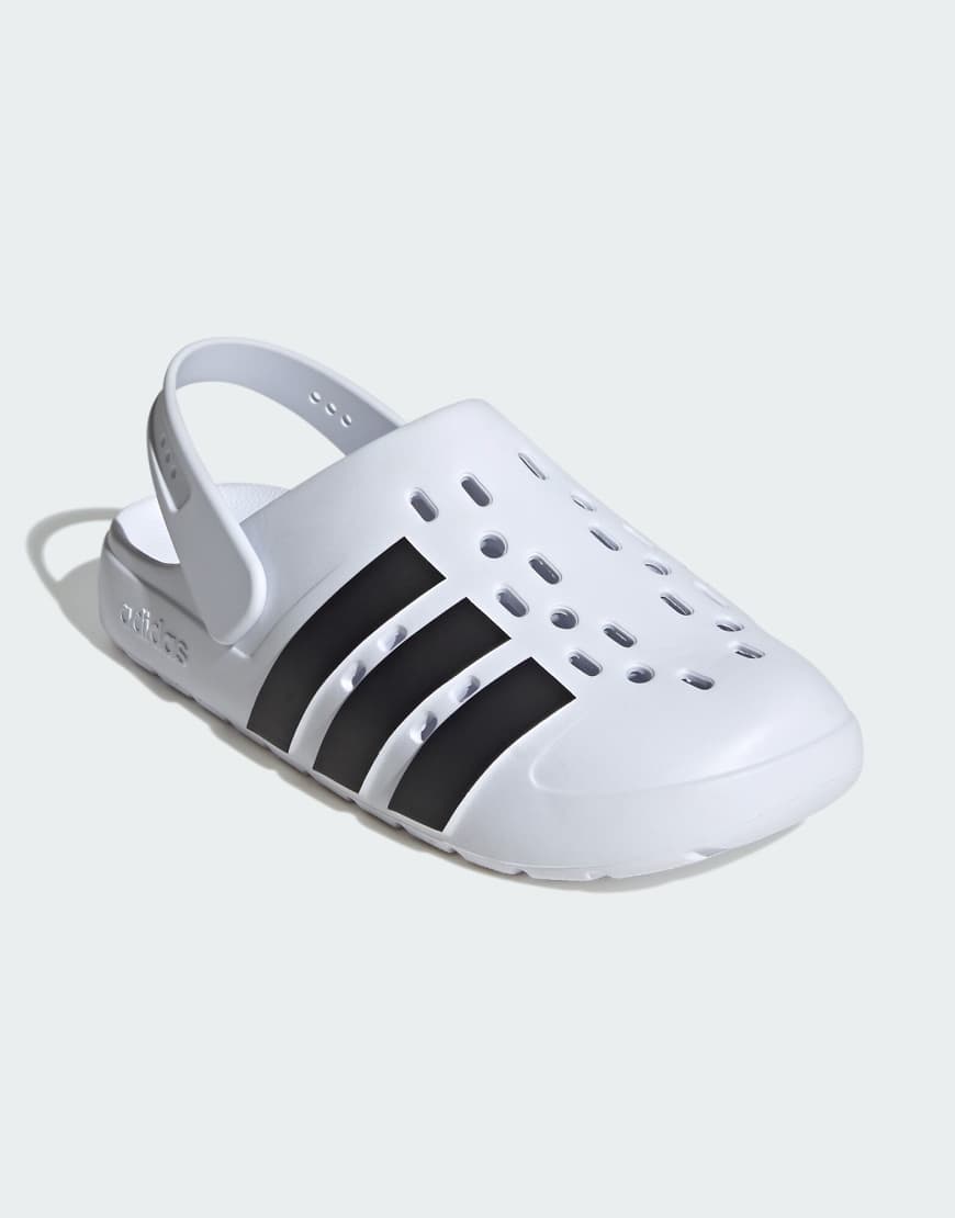 Adilette clog 2.0 in white and black