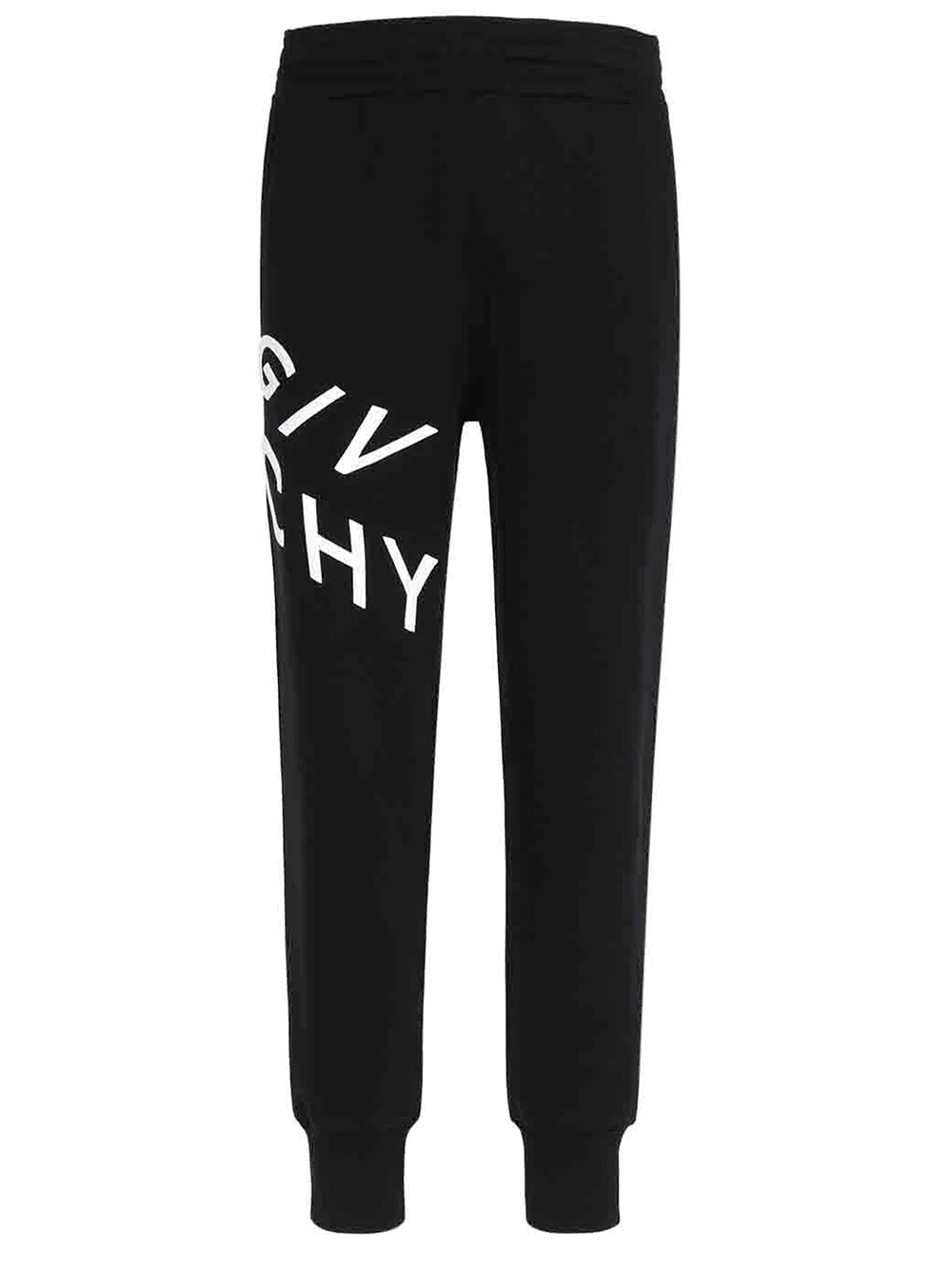 Givenchy Mens Refracted Embroidered Logo Joggers in Black Cotton - Sma