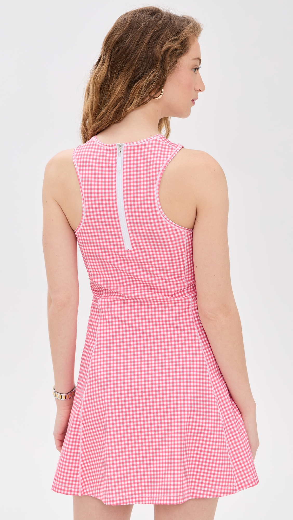 Addison Bay 여성 Panama Dress Guava Gingham