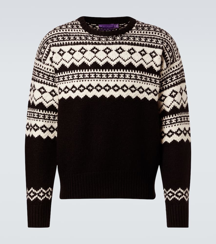 Intarsia cashmere sweater