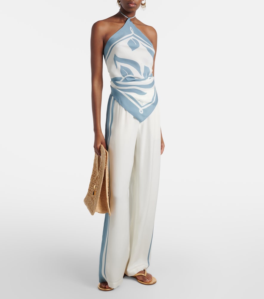 Lilou silk wide-leg pants