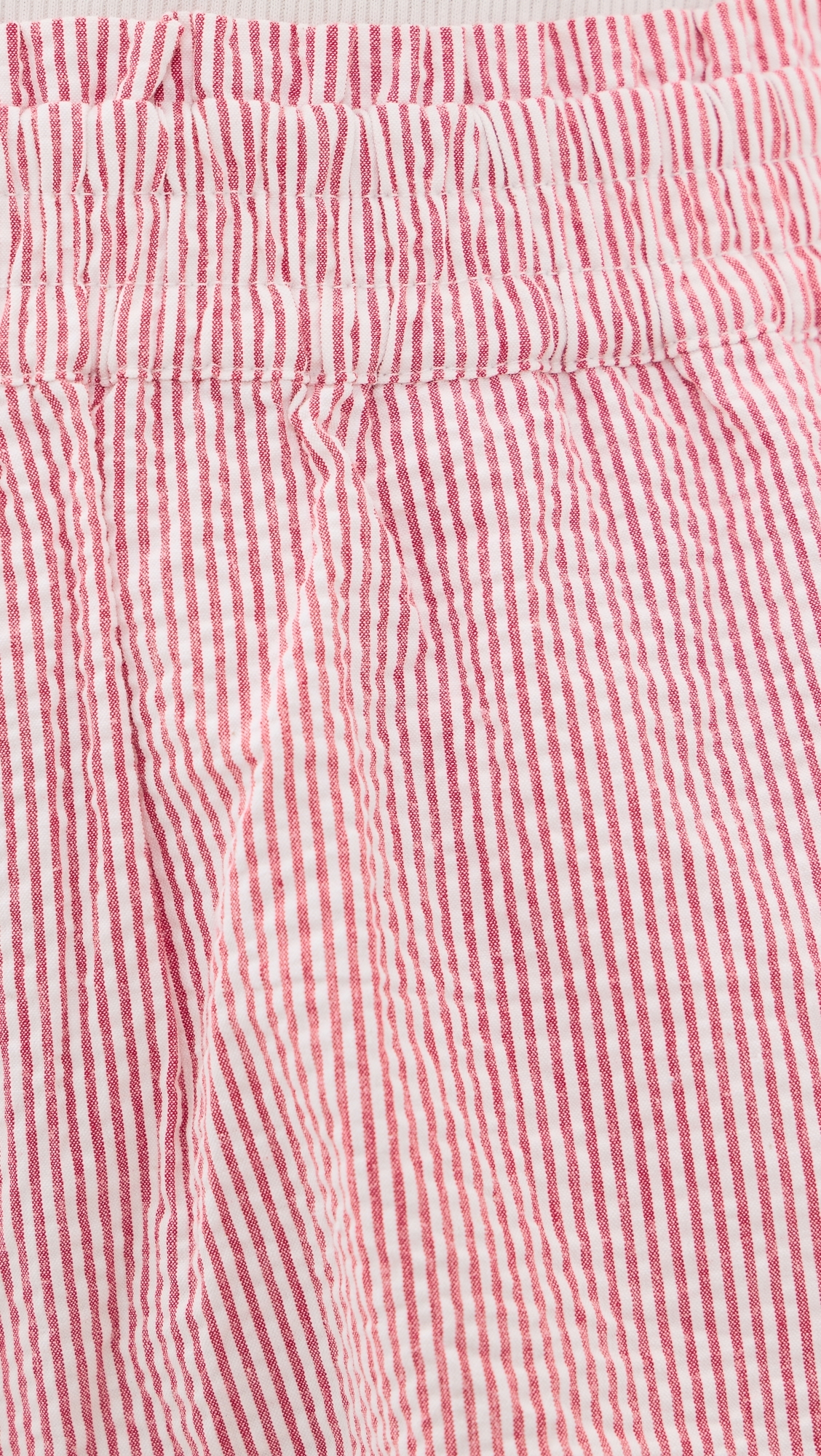 Ava Shorts Red/White Seersucker