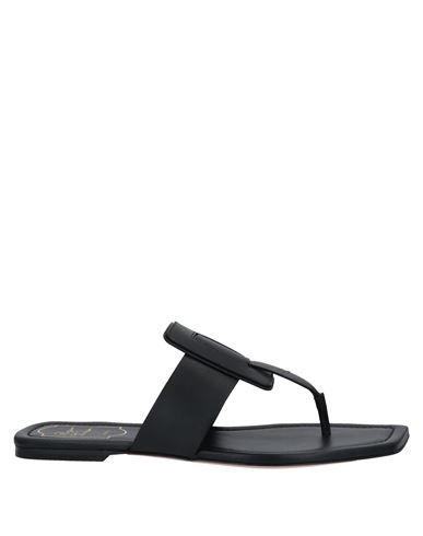 Woman Thong sandal Black Size 4.5 Soft Leather