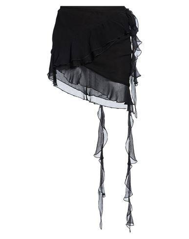 Woman Mini skirt Black Size 2 Viscose
