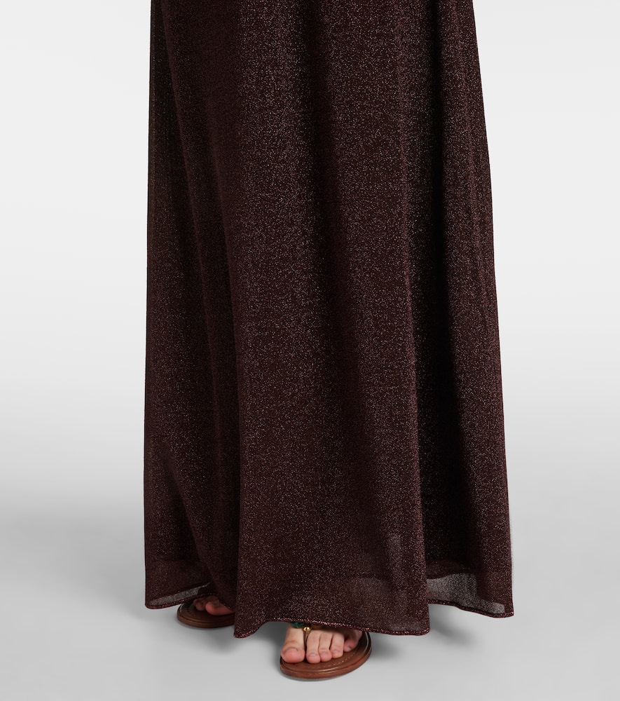 Oséree Lumière cutout halterneck maxi dress
