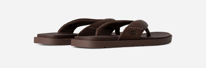 ® Men's Seaside II Flip Leather/Suede Sandals in L®age