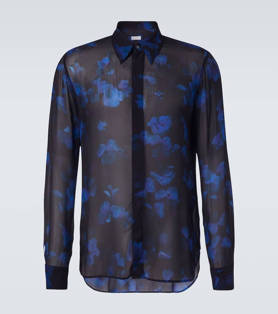 Sheer floral shirt