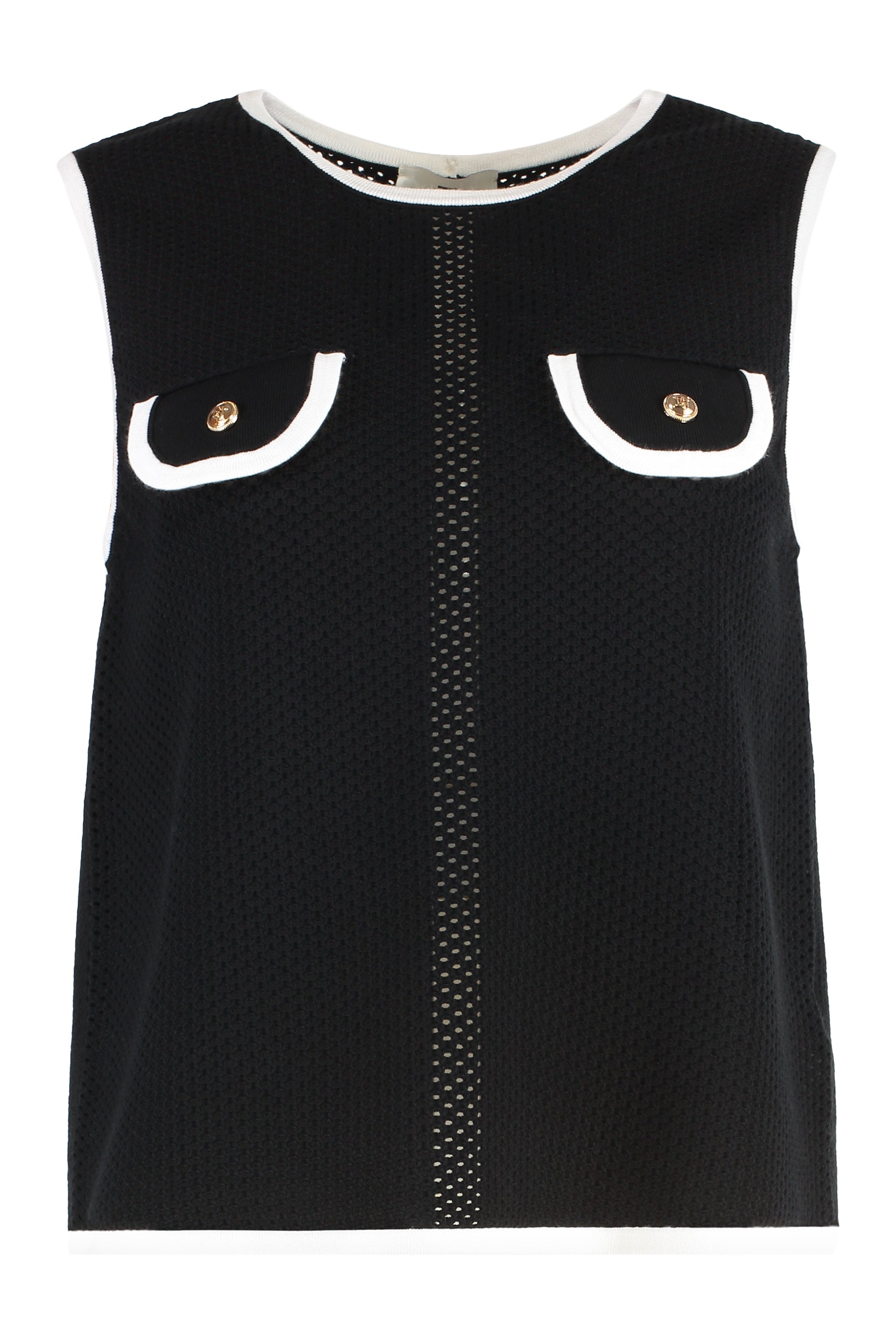 Tank Top with Flap Pockets & Back Bows