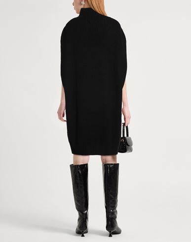Woman Mini dress Black Size L Acrylic, Viscose, Wool, Alpaca wool