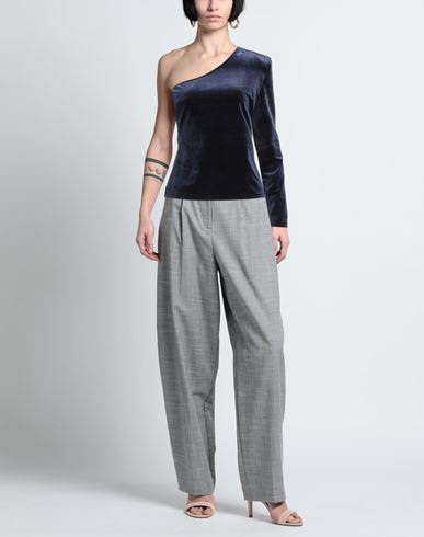 Woman Top Navy Size 2 Polyester, Elastane