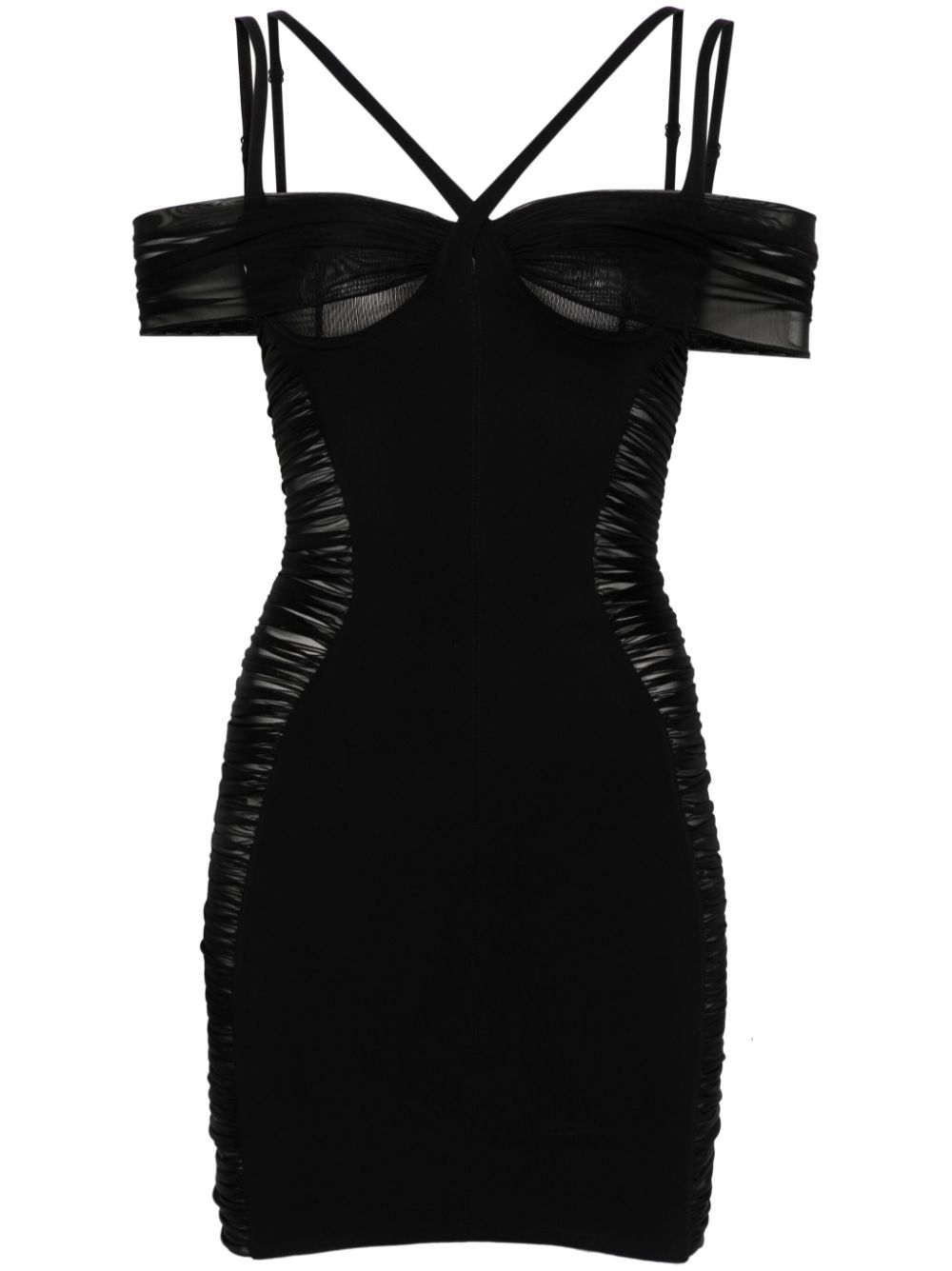 Corset-style multi-straps dress - Black