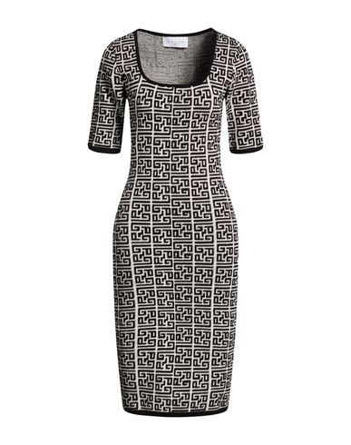 Woman Midi dress Black Size 1 Polyamide, Viscose, Polyester