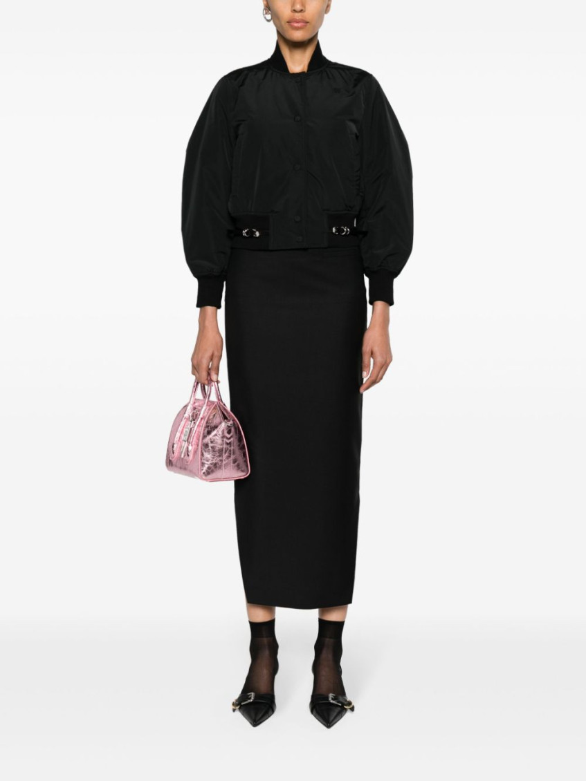 Wool And Mohair Asymmetric Skirt