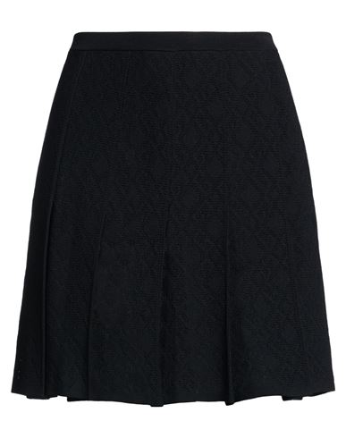Woman Mini skirt Black Size L Viscose, Polyamide, Polyester