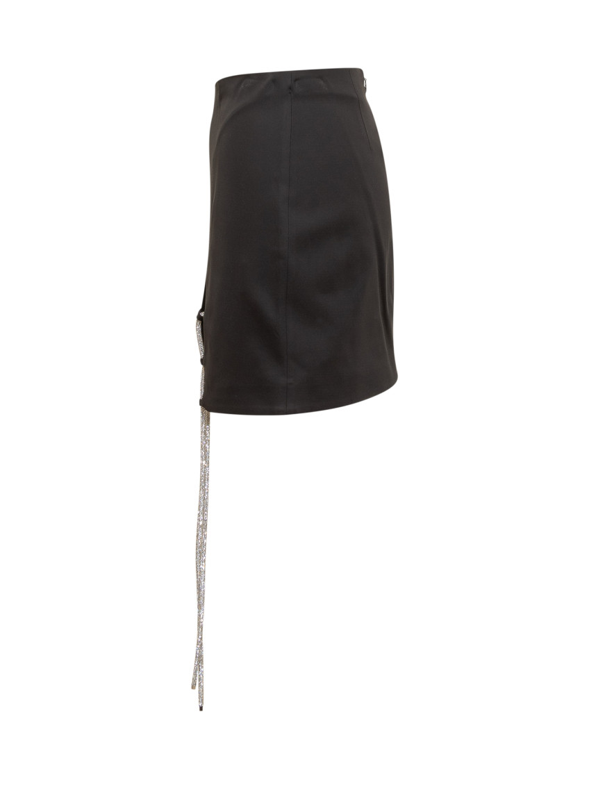 Back Zip Mini Skirt