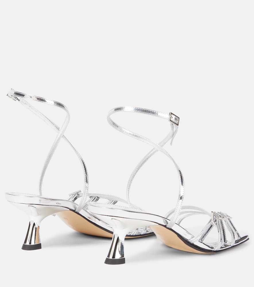 Teresa 80 metallic leather sandals