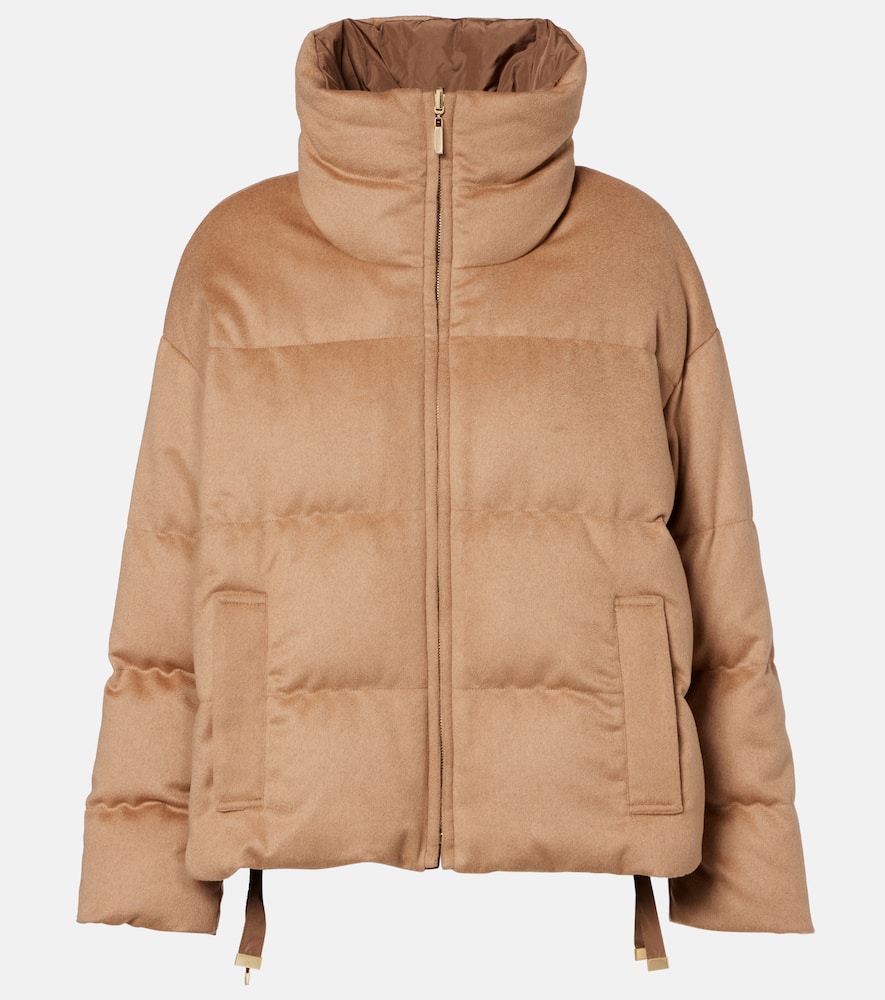 Diego reversible camel hair down jacket