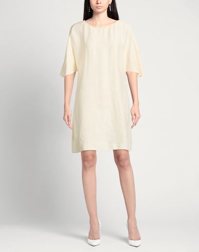 Woman Mini dress Cream Size 6 Linen