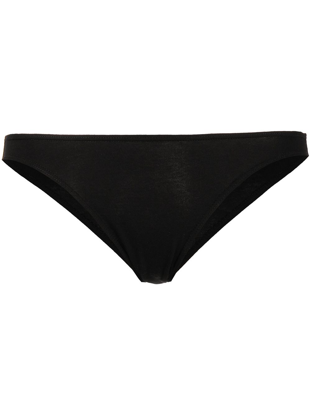 Slogan-print briefs - Black