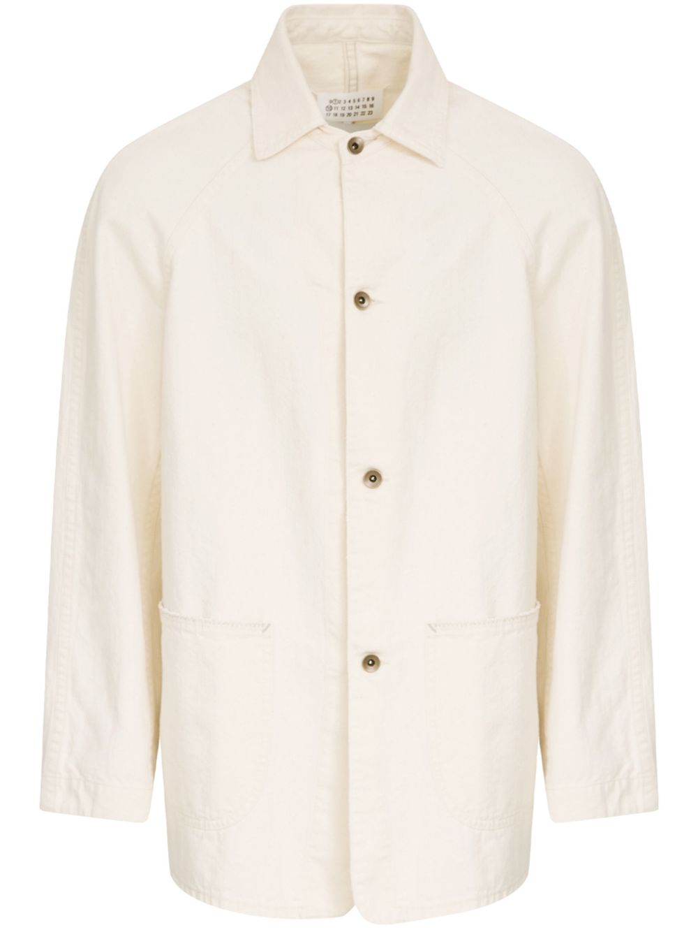 Cotton shirt jacket - Neutrals