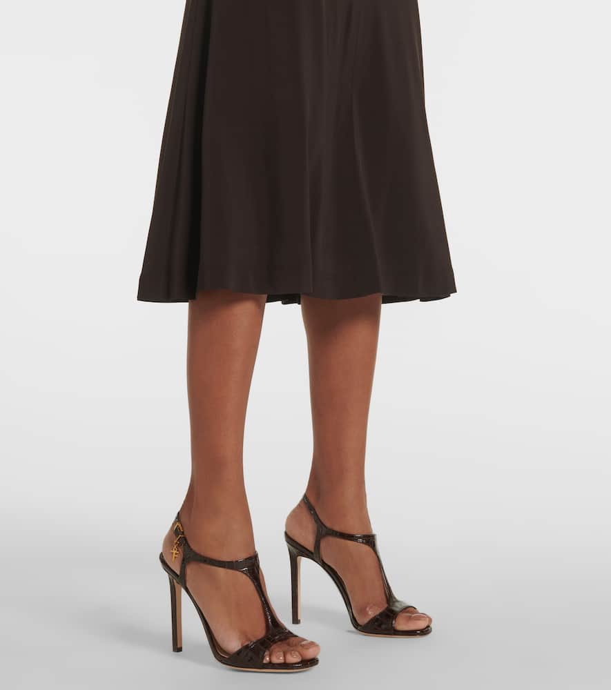 Off-shoulder midi dress