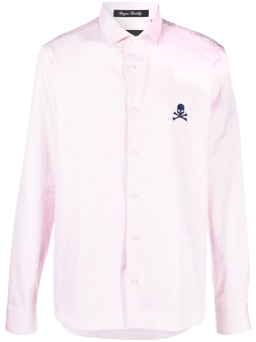 Embroidered-logo cotton shirt