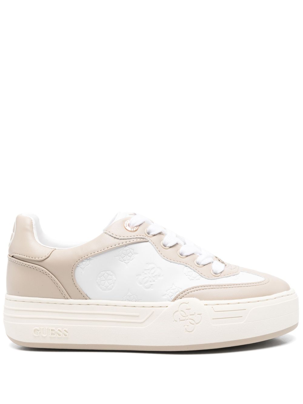 GUESS USA logo-debossed sneakers - White
