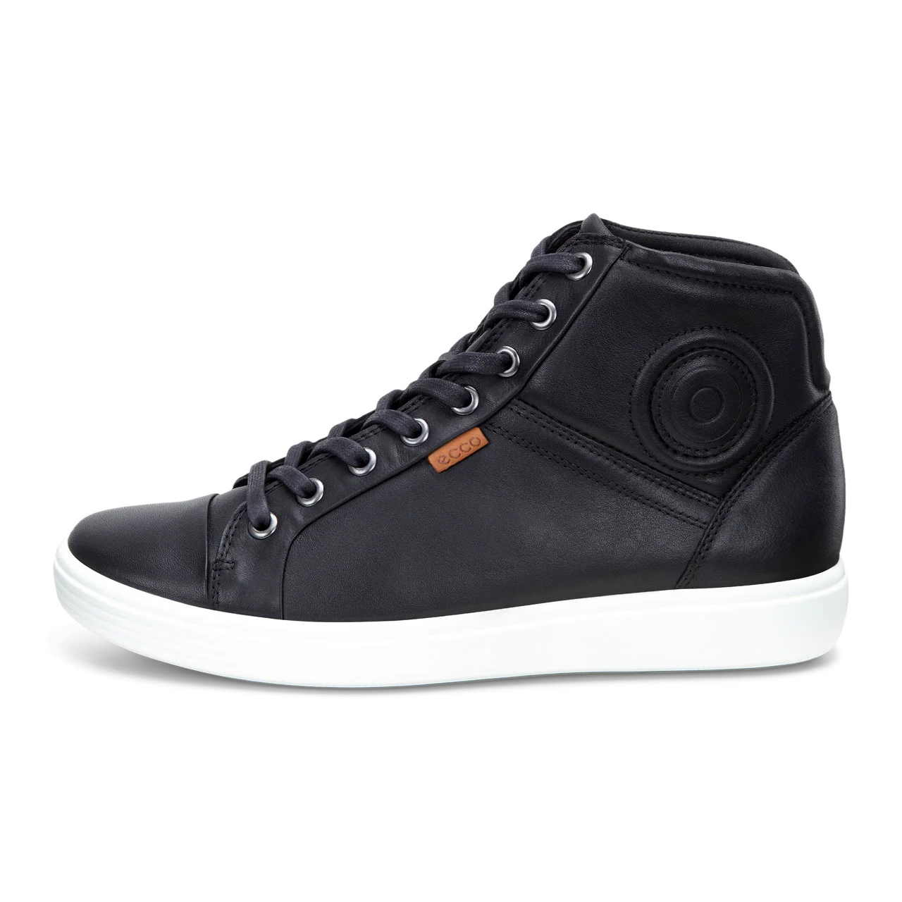 Soft 7 W - Women's Leather High-Top Trainer - Black
