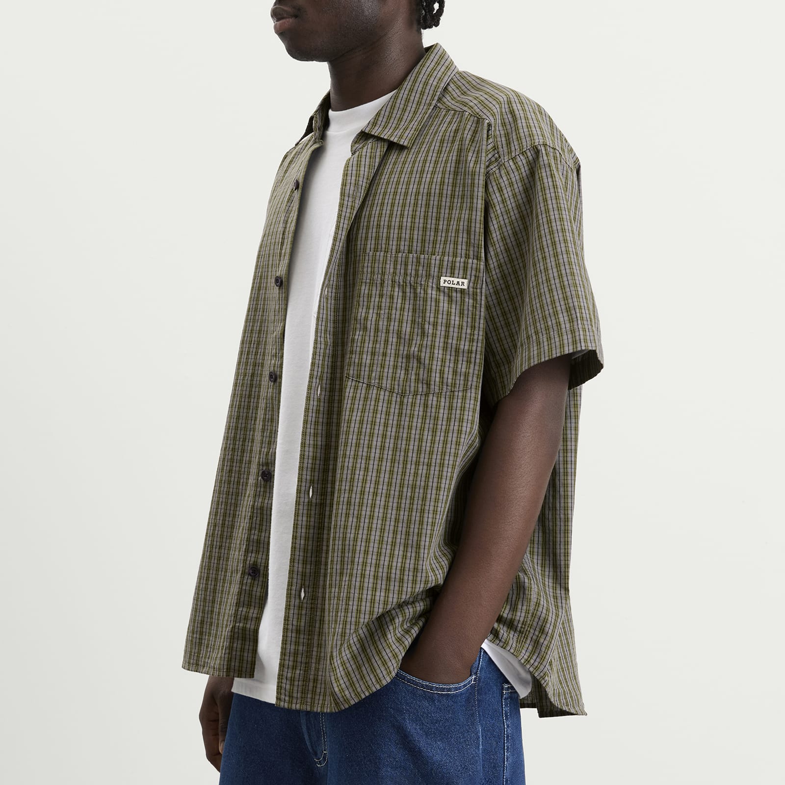 Men's Mitchell Short Sleeve Shirt Black/Green