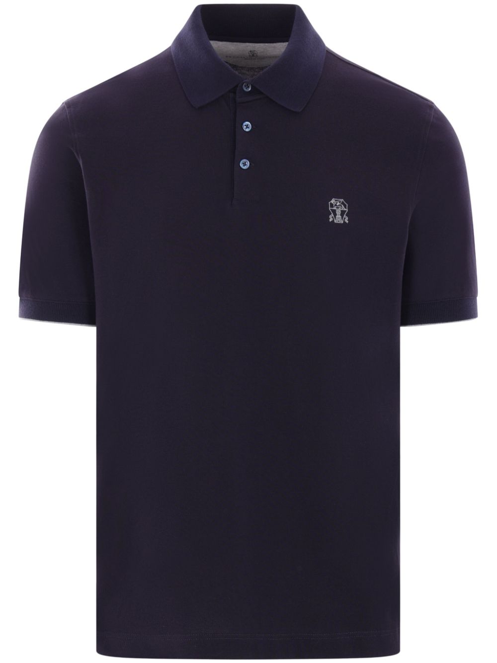 Logo-print polo shirt - Blue
