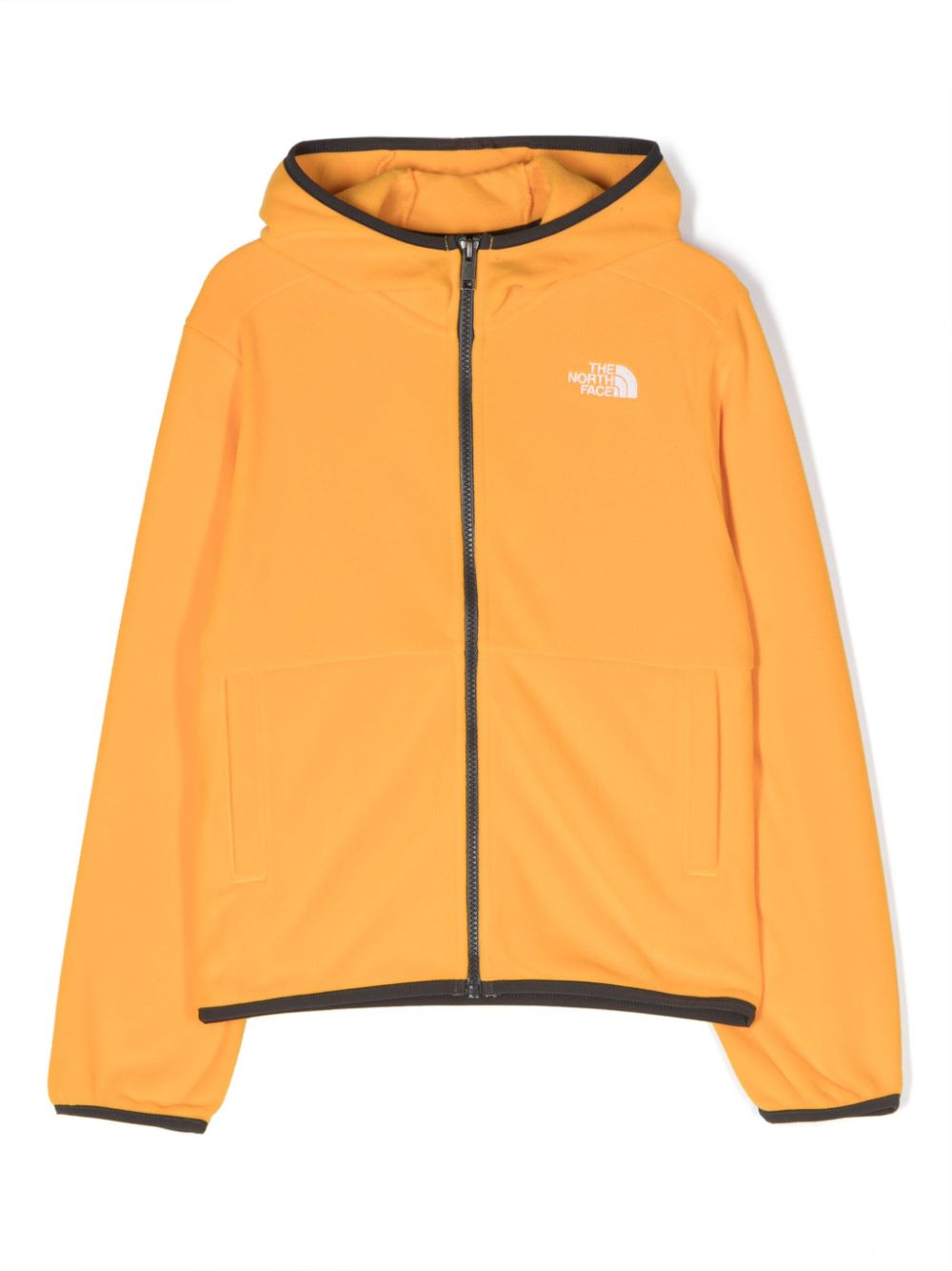 Glacier logo-embroidered hooded jacket - Orange