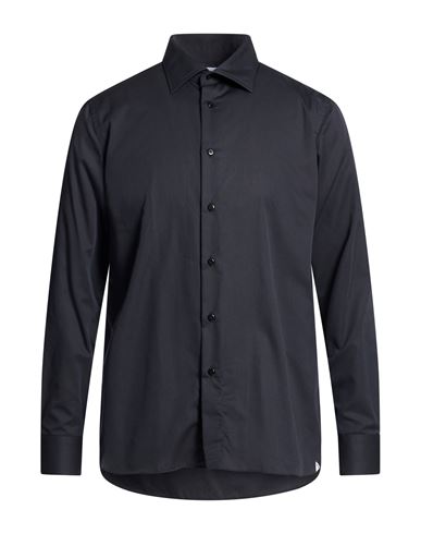 Man Shirt Midnight blue Size 16 Cotton