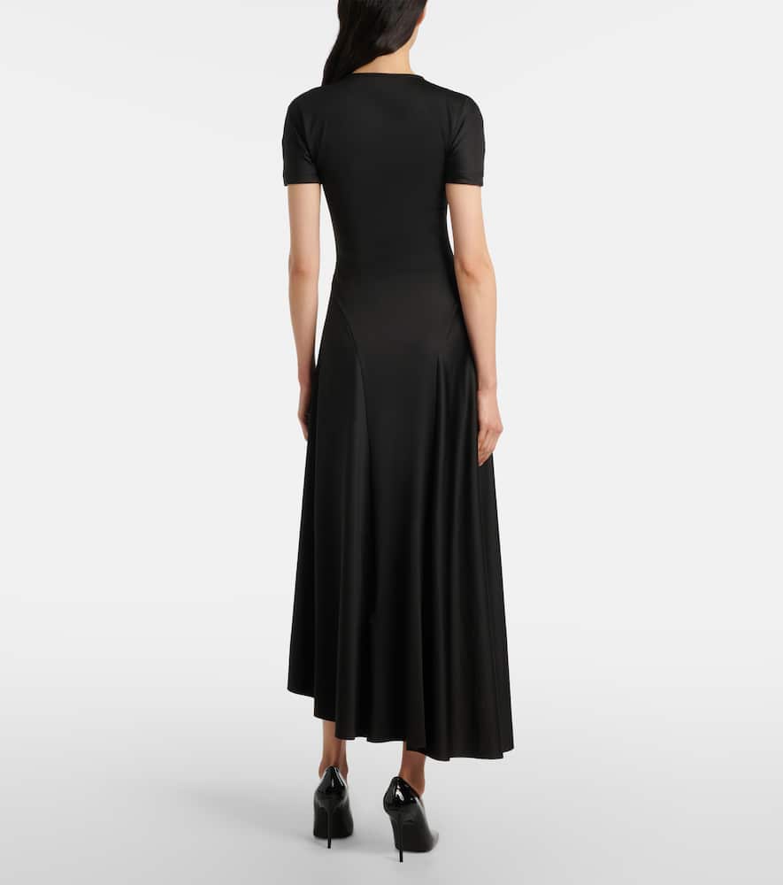 Asymmetric midi dress