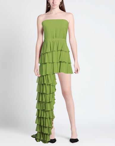 Woman Mini dress Lime green Size 6 Polyester