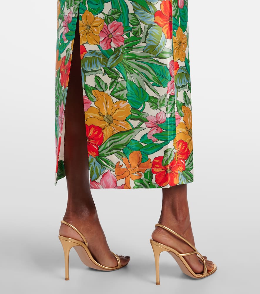 Alémais Printed off-shoulder maxi dress