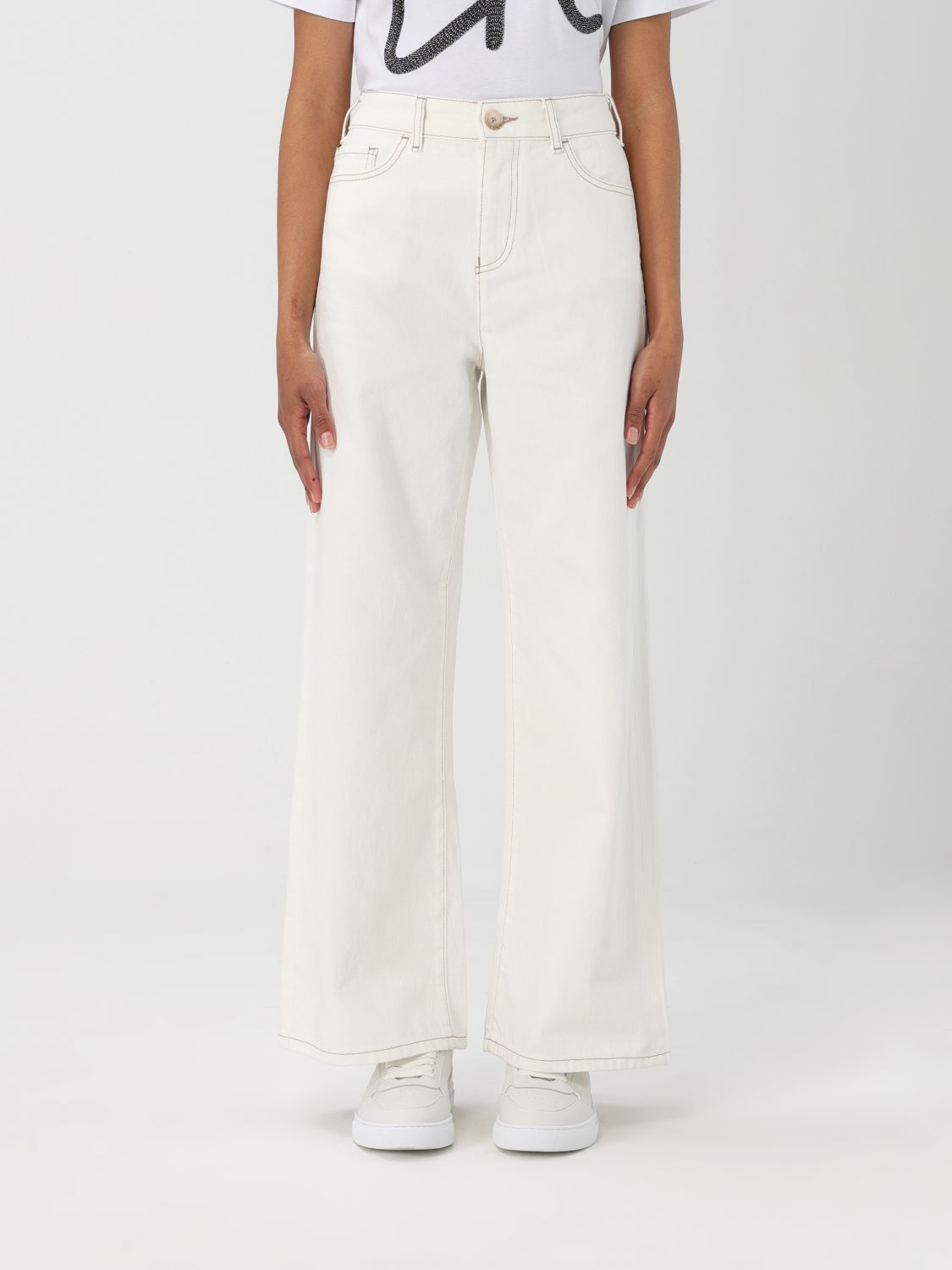 Jeans Woman color White