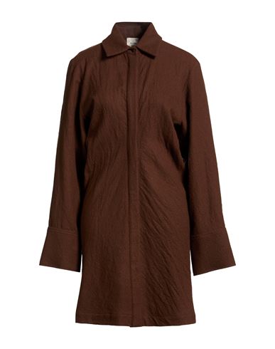 Chocolat Woman Mini dress Brown Size 4 Virgin Wool