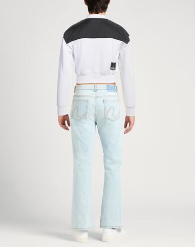 Man Sweatshirt White Size XS Cotton, Polyester