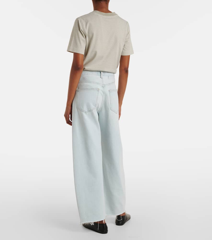 Mid-rise barrel-leg jeans